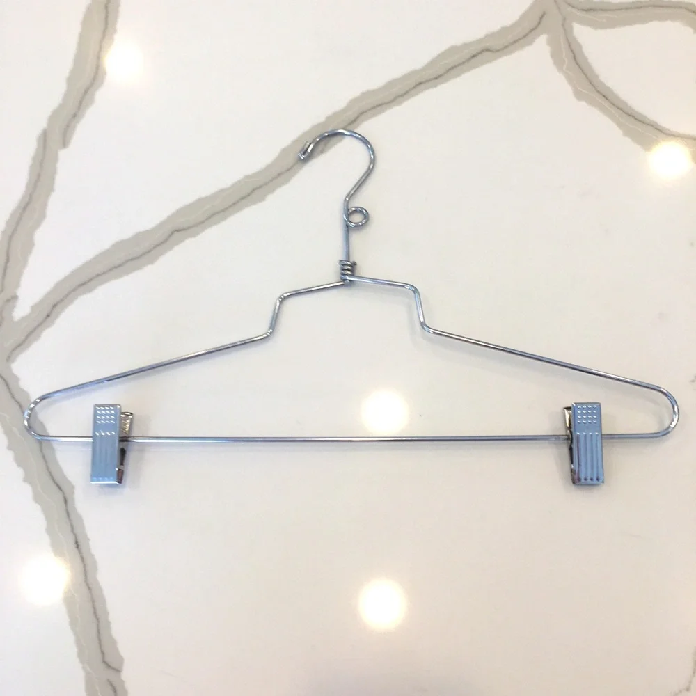 EUC Chic Boutique Style 16 Inch Chrome Metal Pant/Skirt Clip Hangers, Set-15